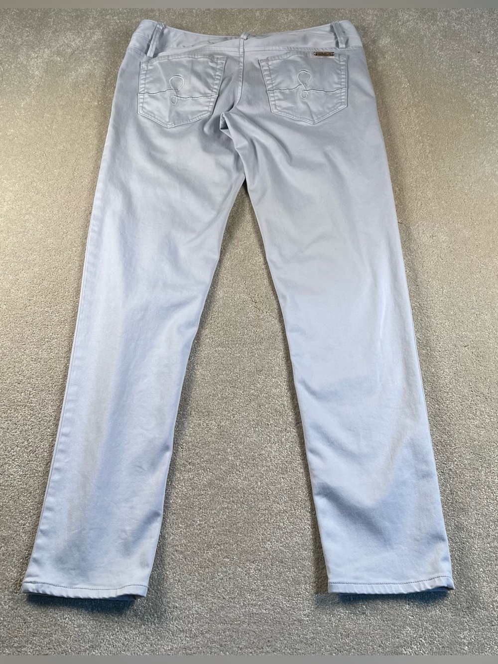 Lilly Pulitzer Worth Skinny Pants 5 Pocket Light Blue/Gray Women's 4 - Picture 2 of 10